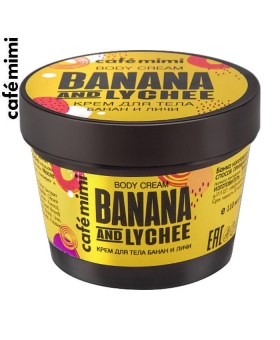CAFE MIMI Krem do ciała - Banan i Liczi, 110 ml